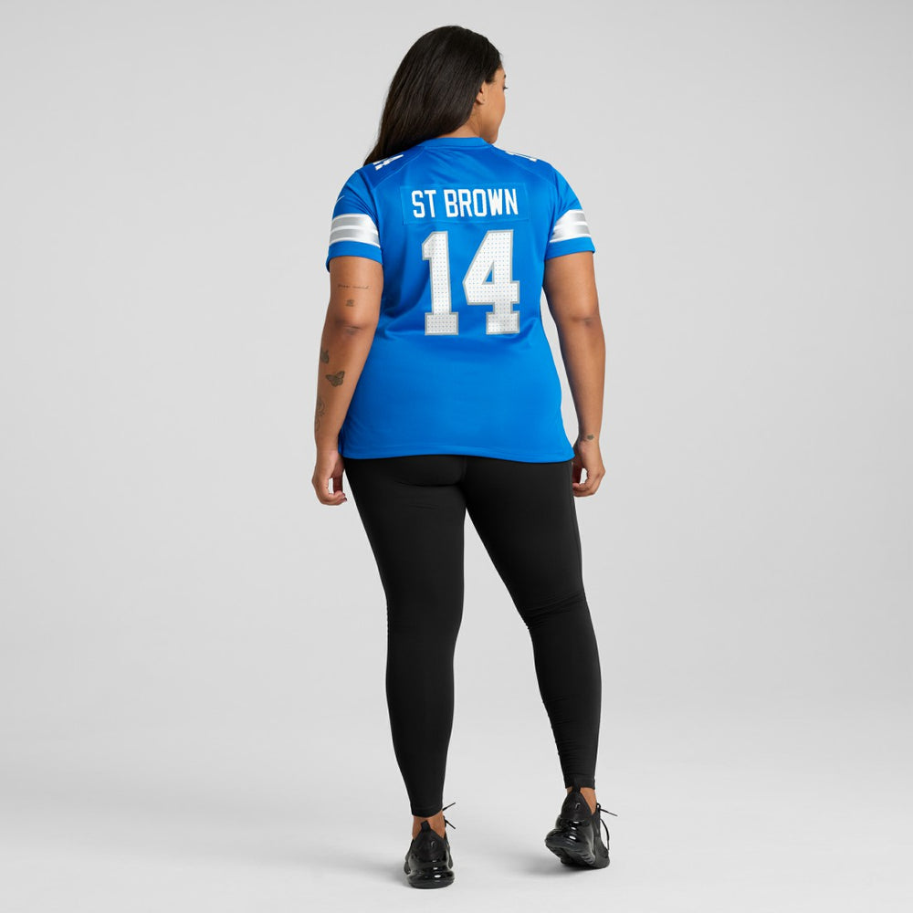 Amon-Ra St. Brown Detroit Lions Women's Team Game Jersey - Blue online