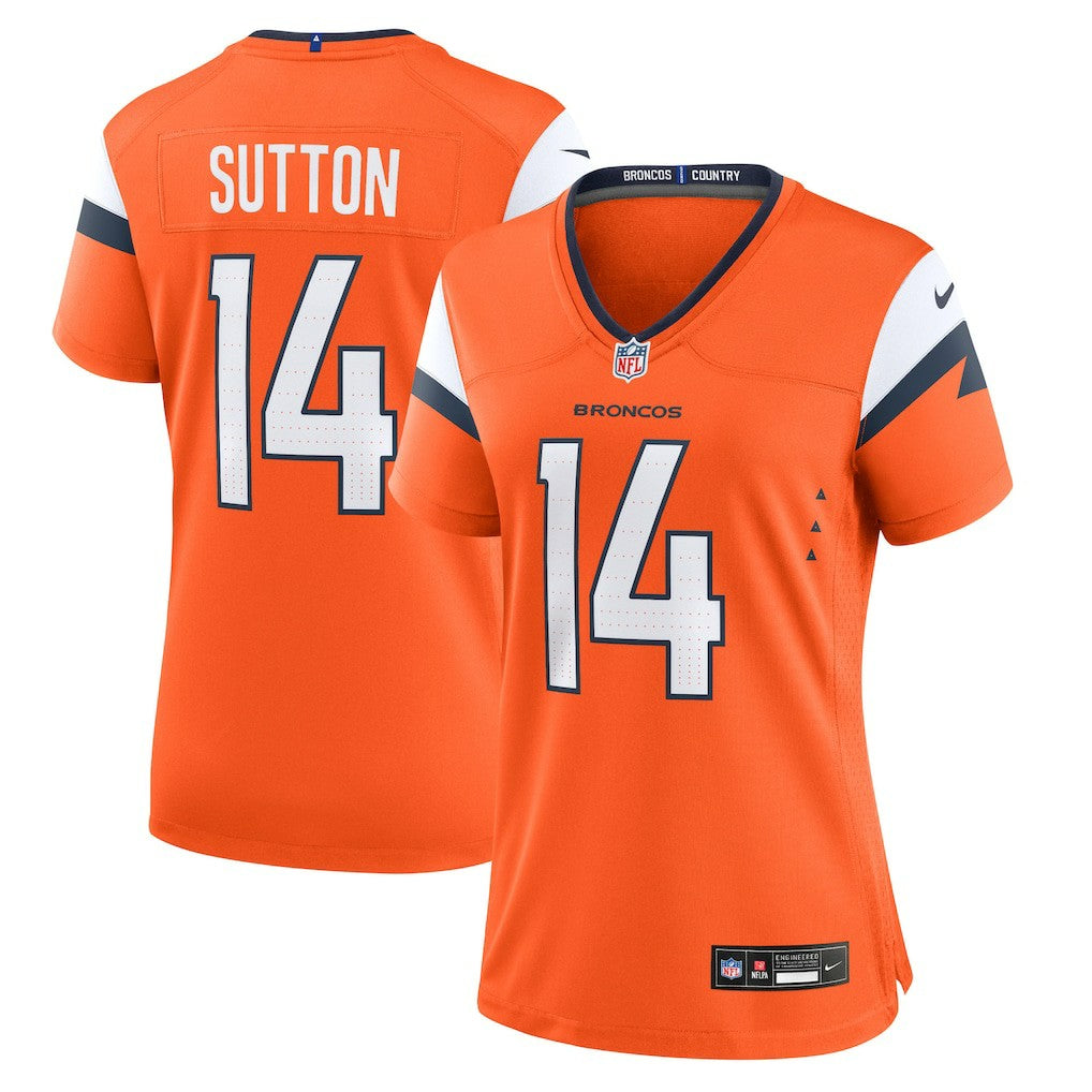 Courtland Sutton Denver Broncos Women's Mile High Collection Game Jersey - Orange outlet