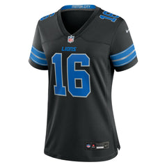 Jared Goff Detroit Lions Women's 2nd Alternate Game Jersey - Black outlet