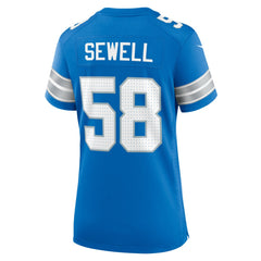 Penei Sewell Detroit Lions Women's Game Jersey - Blue outlet