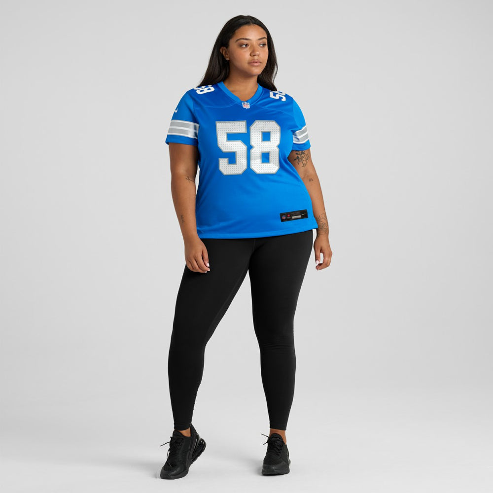 Penei Sewell Detroit Lions Women's Game Jersey - Blue outlet