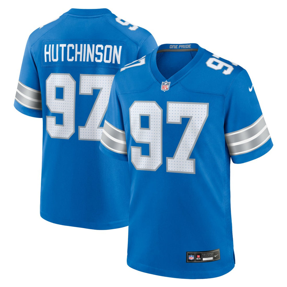 Aidan Hutchinson Detroit Lions Game Jersey - Blue online