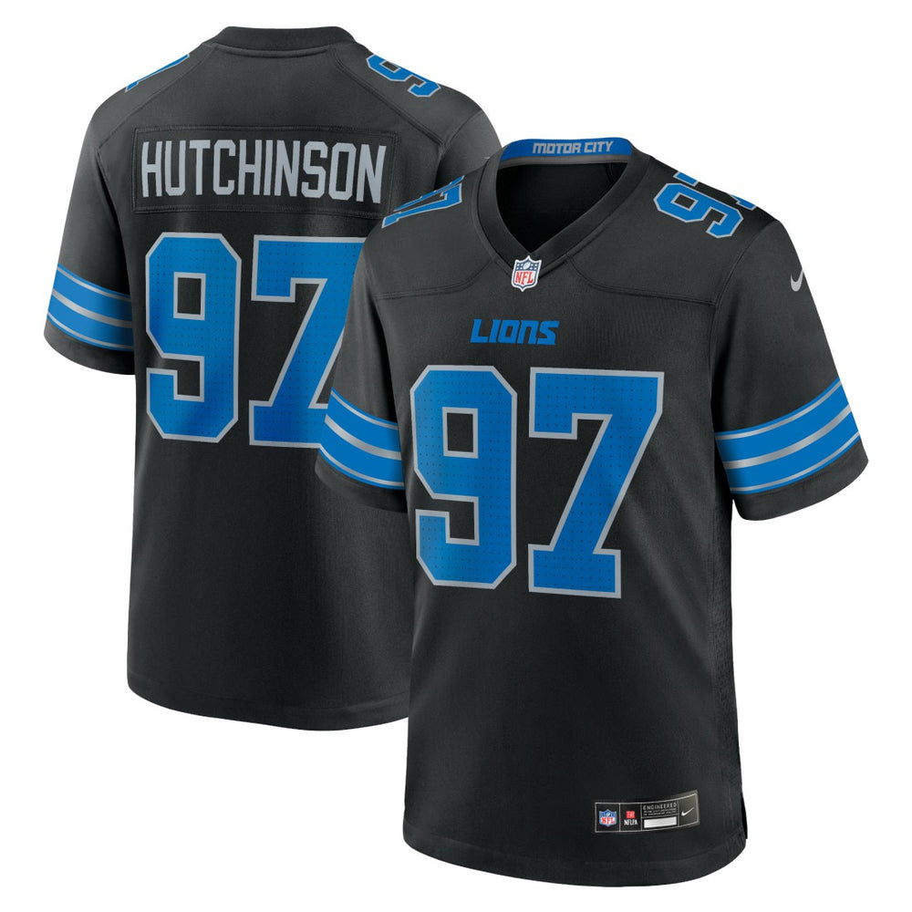 Aidan Hutchinson Detroit Lions 2nd Alternate Game Jersey - Black outlet