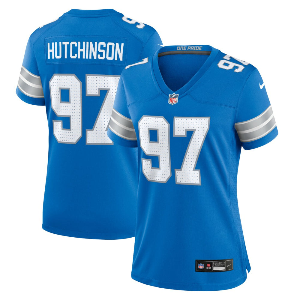 Aidan Hutchinson Detroit Lions Women's Game Jersey - Blue on sale