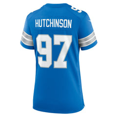 Aidan Hutchinson Detroit Lions Women's Game Jersey - Blue on sale