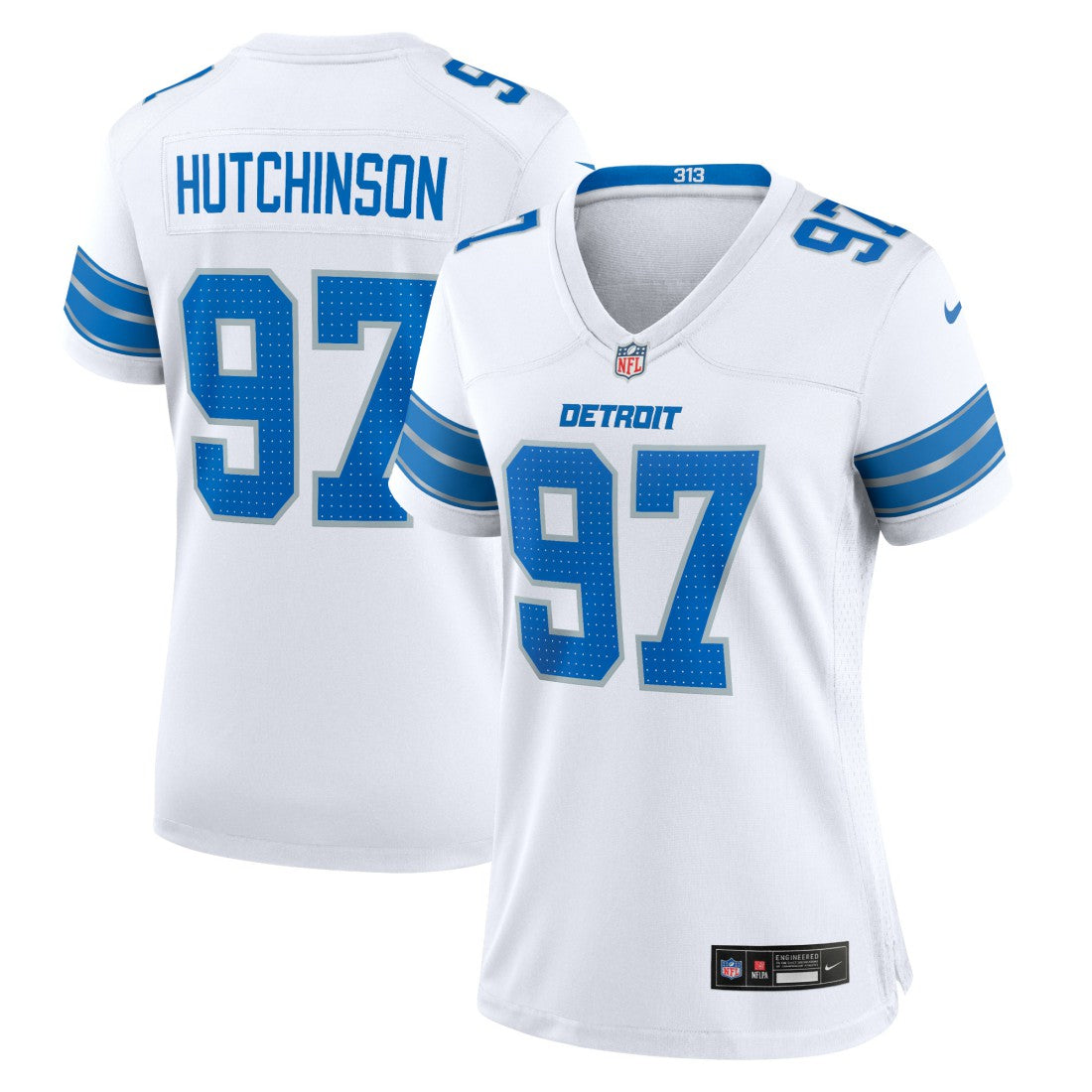 Aidan Hutchinson Detroit Lions Women's Game Jersey - White for sale
