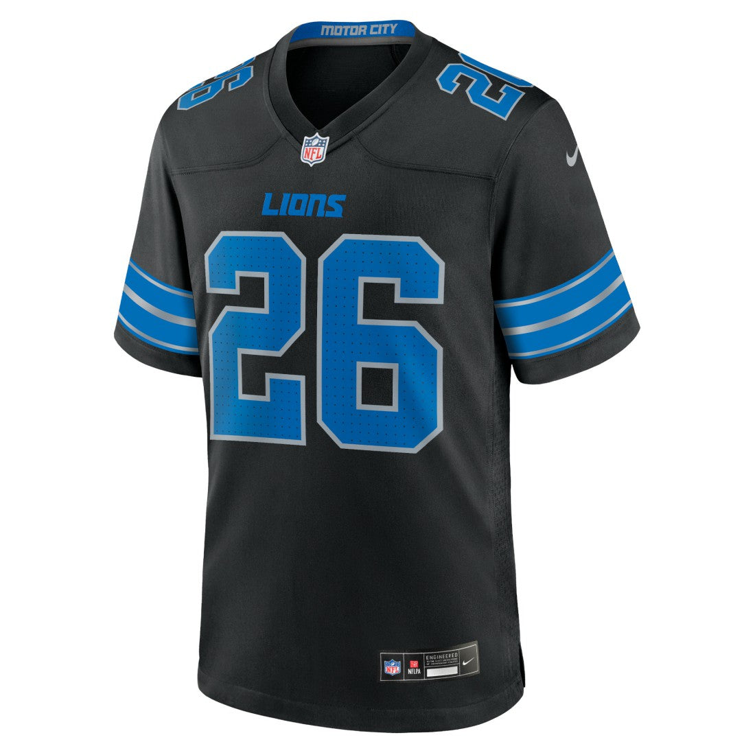 Jahmyr Gibbs Detroit Lions 2nd Alternate Game Jersey - Black cheap