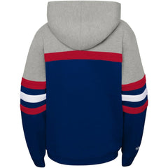 St. Louis Cardinals Youth Cooperstown Collection Head Coach Pullover Hoodie Heather Gray/Navy