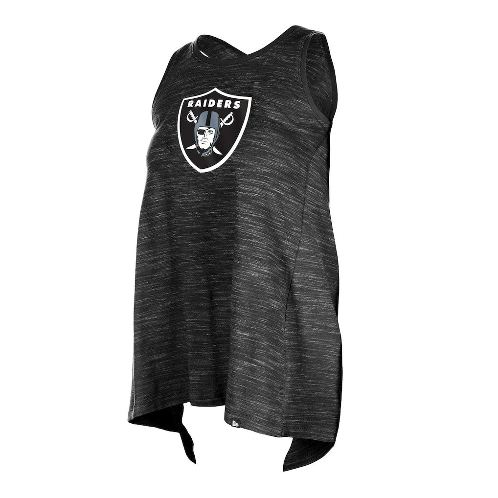 Las Vegas Raiders New Era Women's Plus Size Space Dye Active Tank Top - Black sale