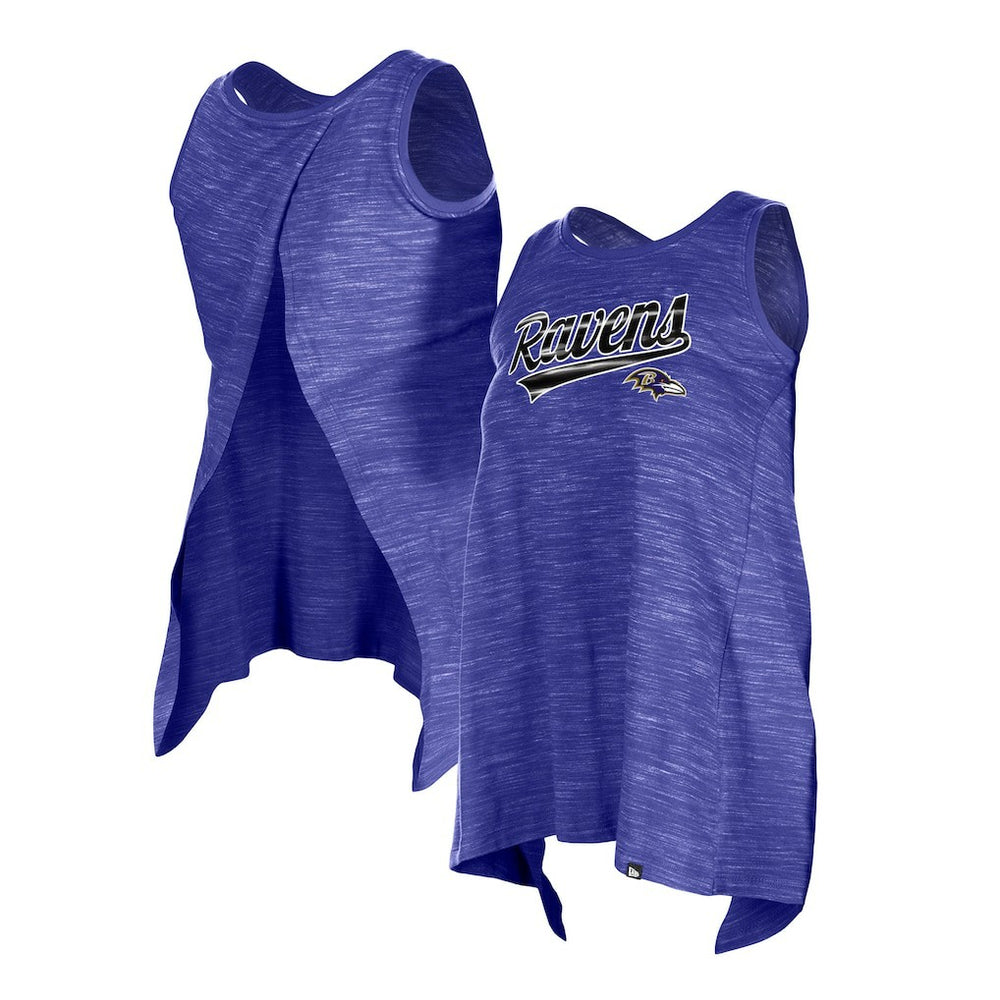 Baltimore Ravens New Era Women's Space Dye Active Tank Top - Purple discount
