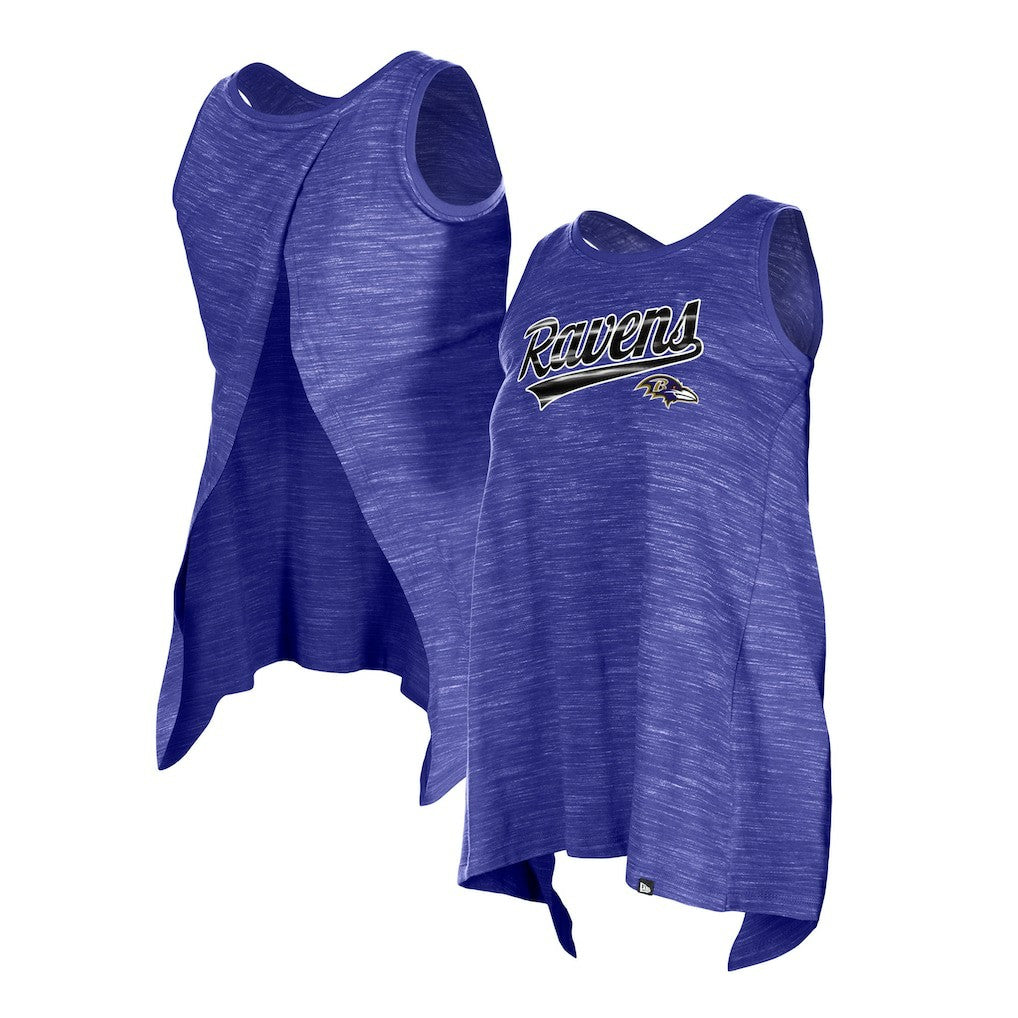 Baltimore Ravens New Era Women's Space Dye Active Tank Top - Purple discount