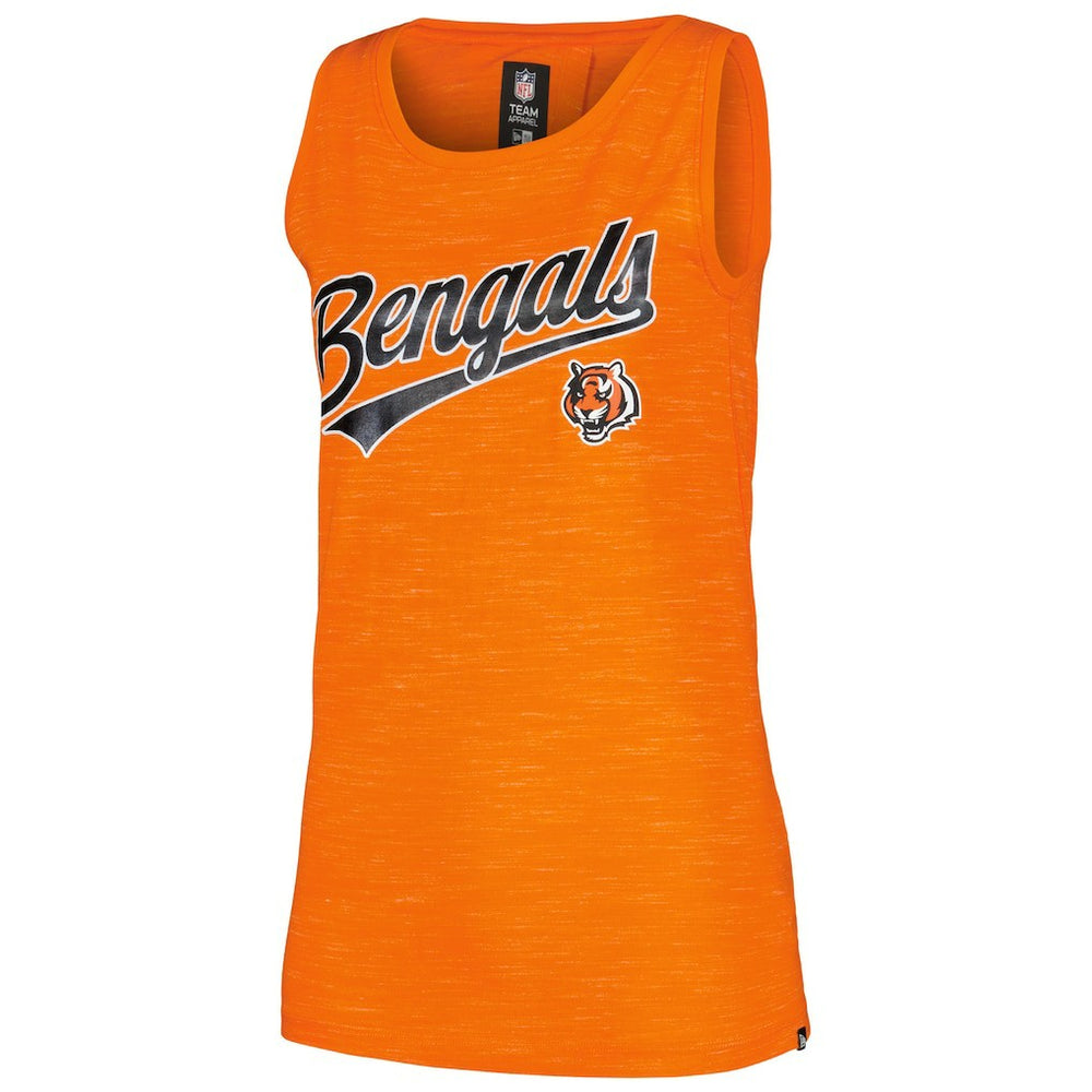 Cincinnati Bengals New Era Women's Space Dye Active Tank Top - Orange discount