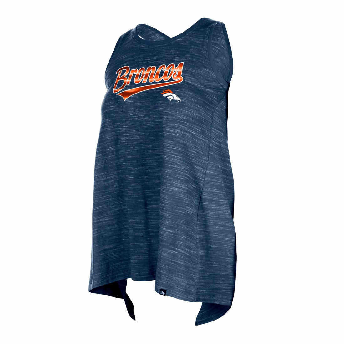 Denver Broncos New Era Women's Space Dye Active Tank Top - Navy on sale