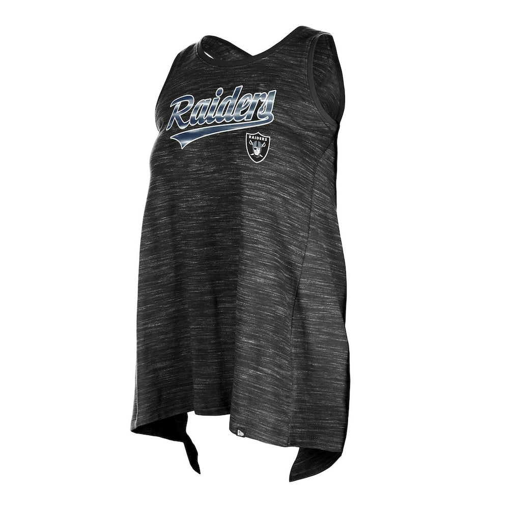 Las Vegas Raiders New Era Women's Space Dye Active Tank Top - Black for sale