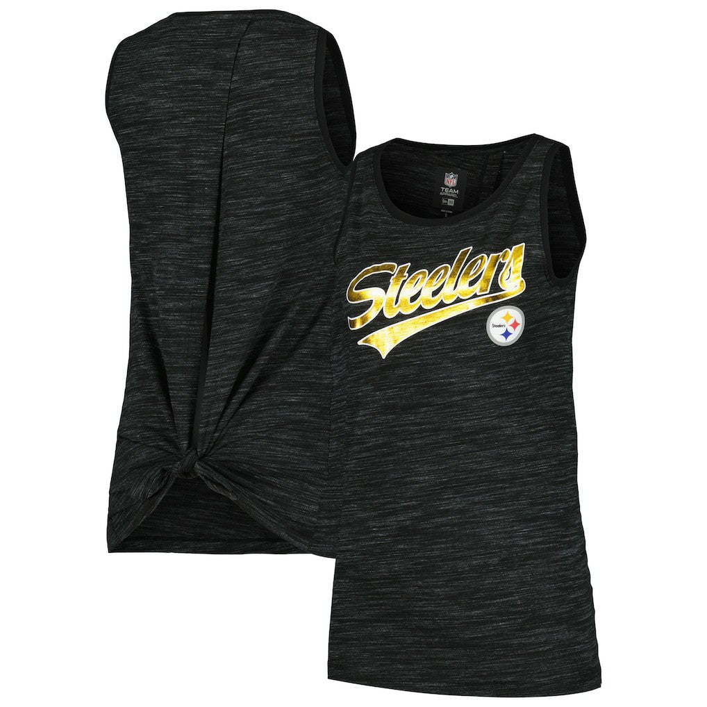 Pittsburgh Steelers New Era Women's Space Dye Active Tank Top - Black online