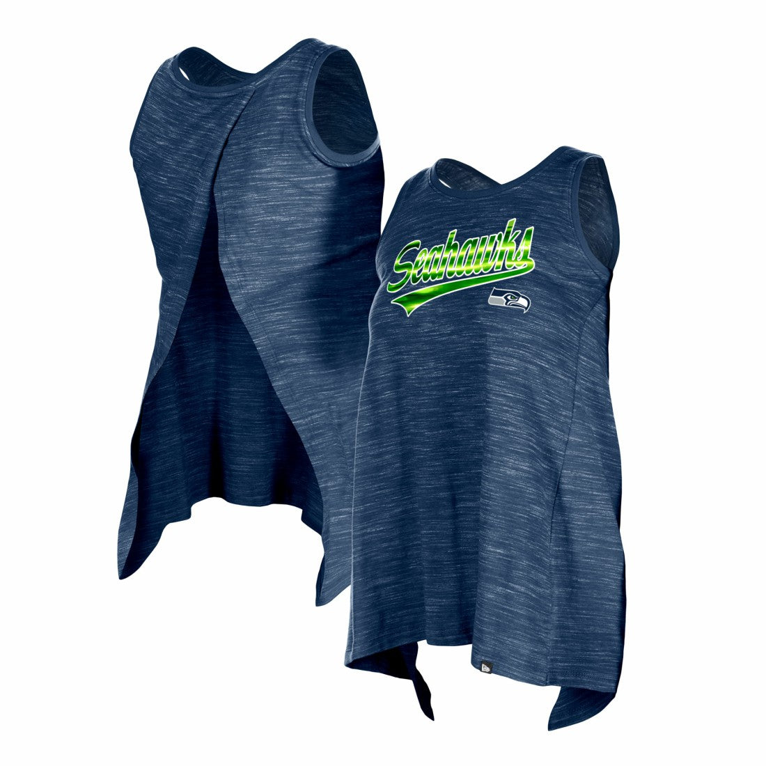 Seattle Seahawks New Era Women's Space Dye Active Tank Top - College Navy for sale
