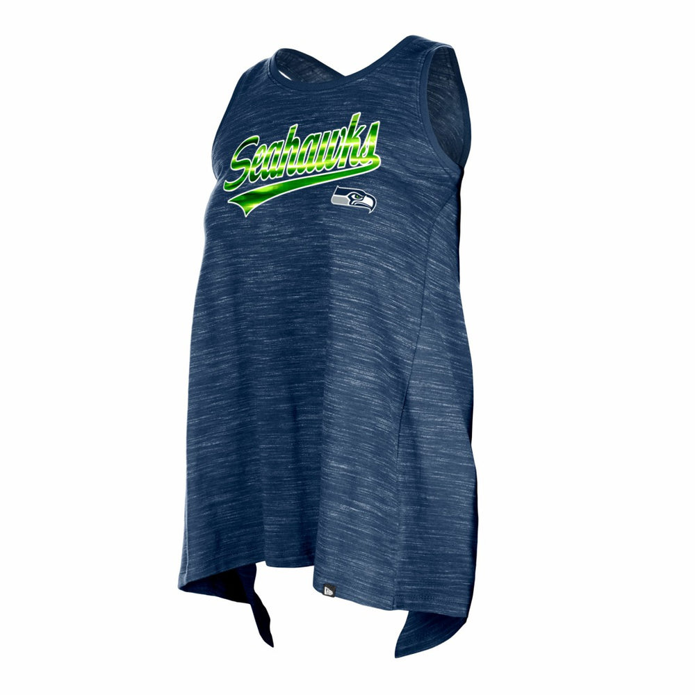 Seattle Seahawks New Era Women's Space Dye Active Tank Top - College Navy for sale