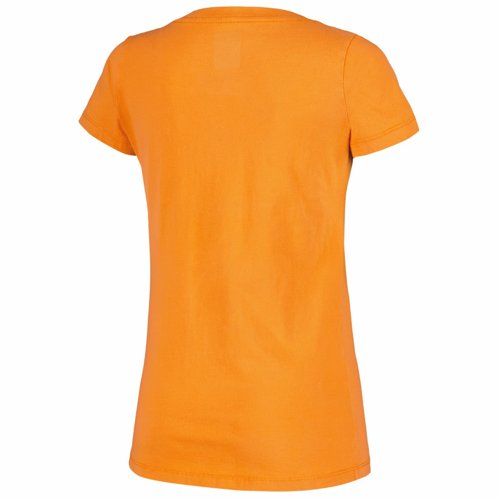 Cincinnati Bengals New Era Women's Enzyme Wash Low V-Neck T-Shirt - Orange for sale