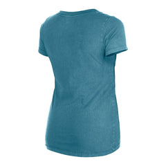 Miami Dolphins New Era Women's Enzyme Wash Low V-Neck T-Shirt - Aqua online