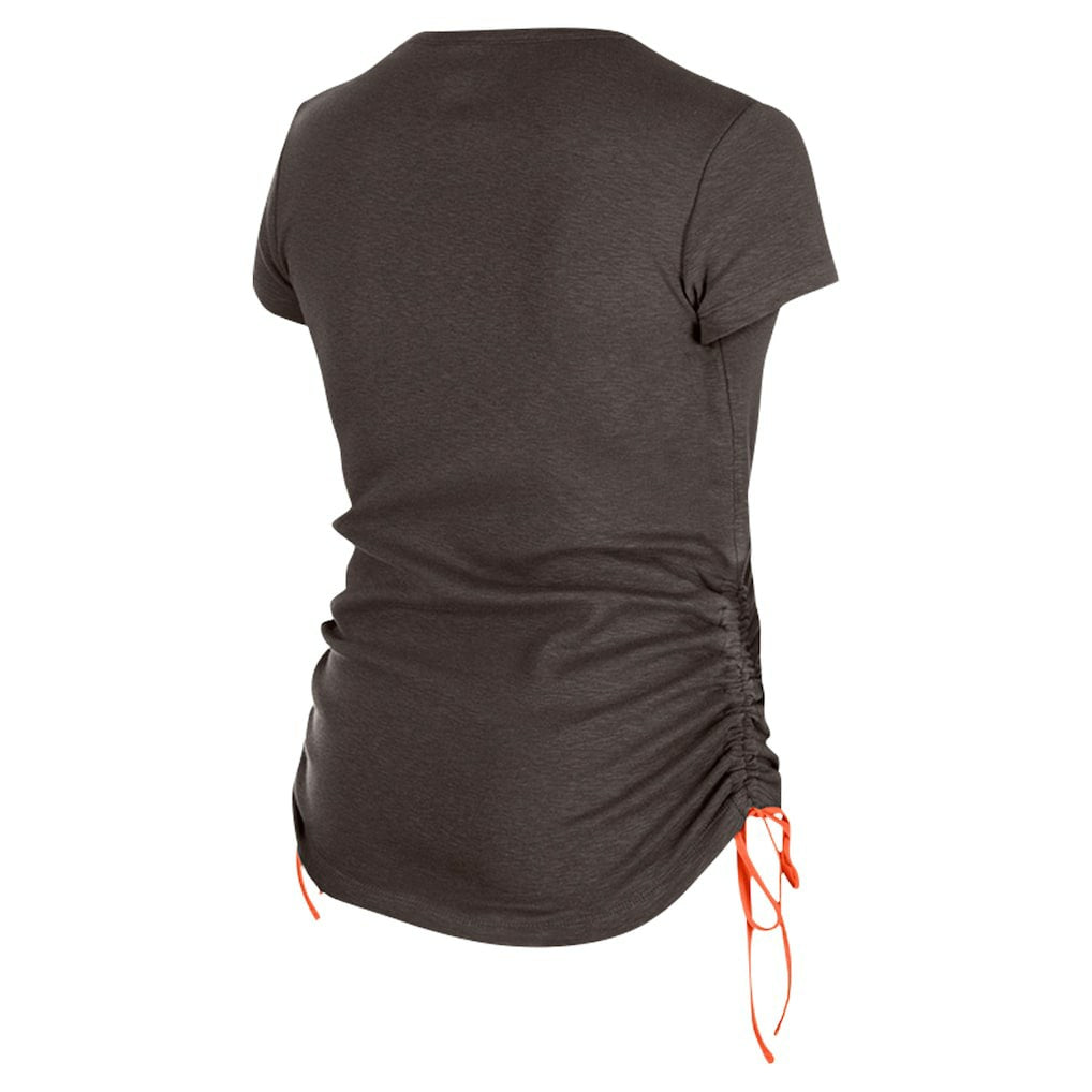 Cleveland Browns New Era Women's Ruched Side T-Shirt - Brown on sale