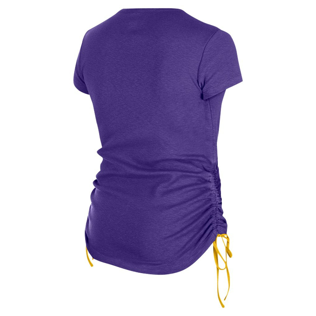 Minnesota Vikings New Era Women's Ruched Side T-Shirt - Purple cheap