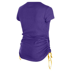 Minnesota Vikings New Era Women's Ruched Side T-Shirt - Purple cheap