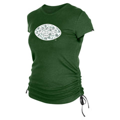 New York Jets New Era Women's Ruched Side T-Shirt - Green online