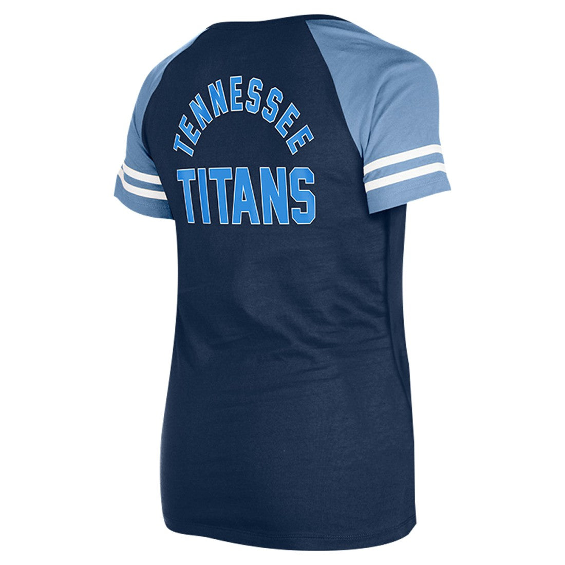 Tennessee Titans New Era Women's Lace-Up Raglan T-Shirt - Navy for sale