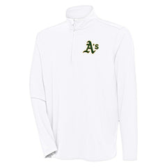 Athletics Antigua Hunk Quarter-Zip Pullover Top White
