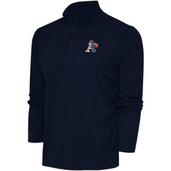 Athletics Antigua Patriotic Tribute Quarter-Zip Pullover Top Navy