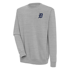 Detroit Tigers Antigua Victory Pullover Sweatshirt Heather Gray