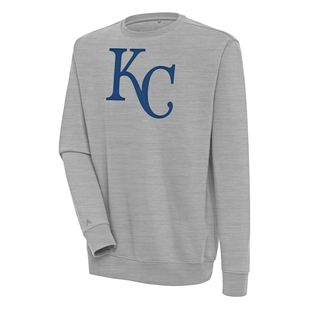 Kansas City Royals Antigua Victory Pullover Sweatshirt Heather Gray