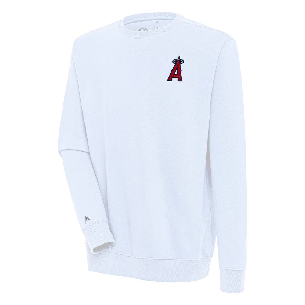 Los Angeles Angels Antigua Victory Pullover Sweatshirt White