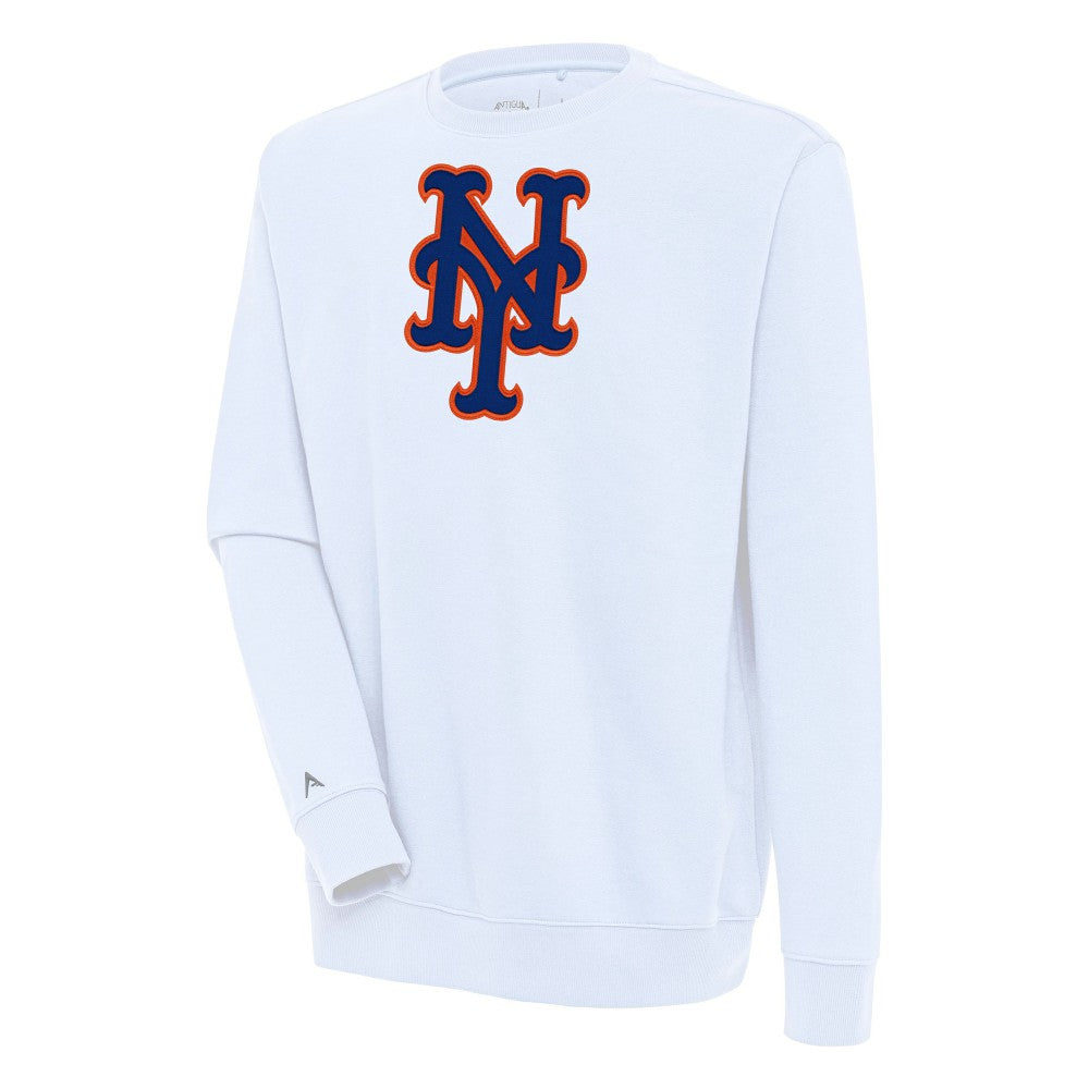 New York Mets Antigua Victory Pullover Sweatshirt White