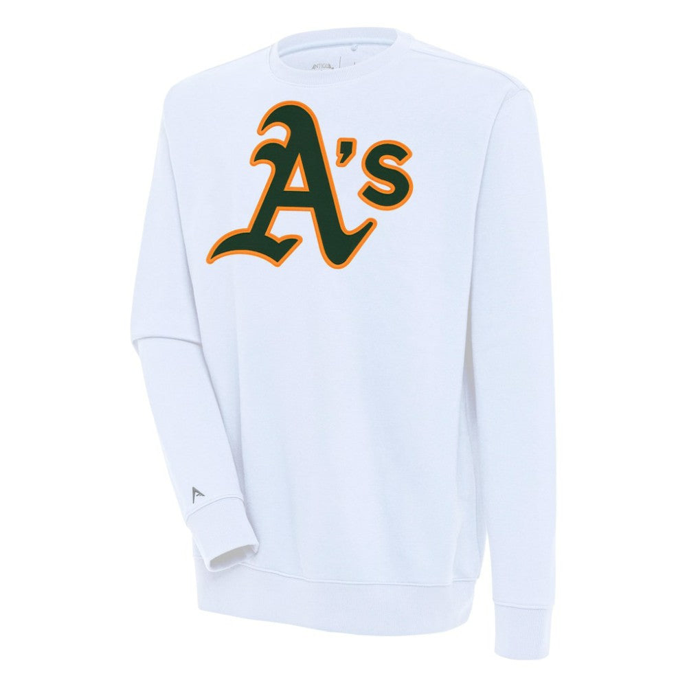 Athletics Antigua Victory Pullover Sweatshirt White
