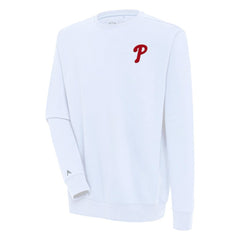 Philadelphia Phillies Antigua Victory Pullover Sweatshirt White
