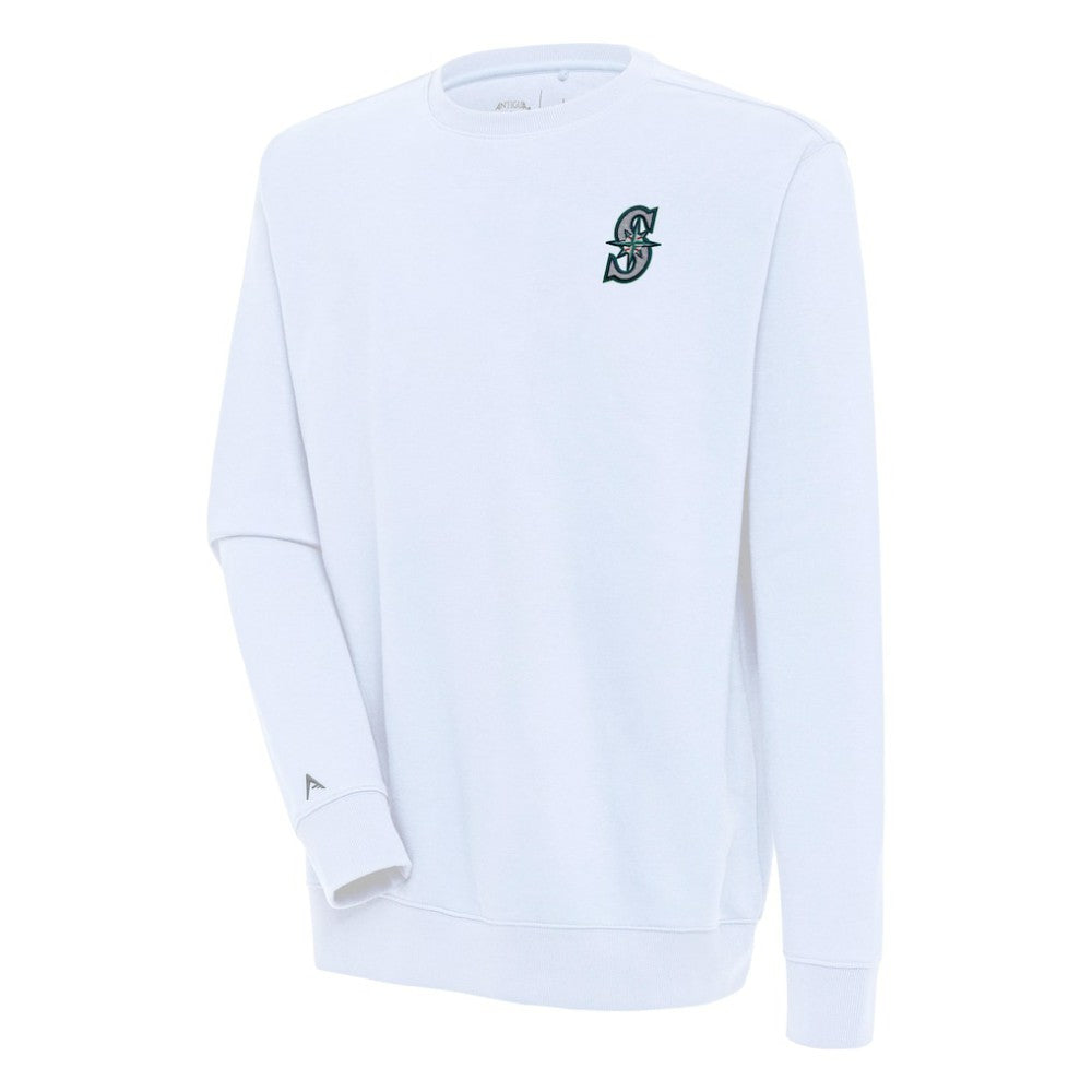 Seattle Mariners Antigua Victory Pullover Sweatshirt White