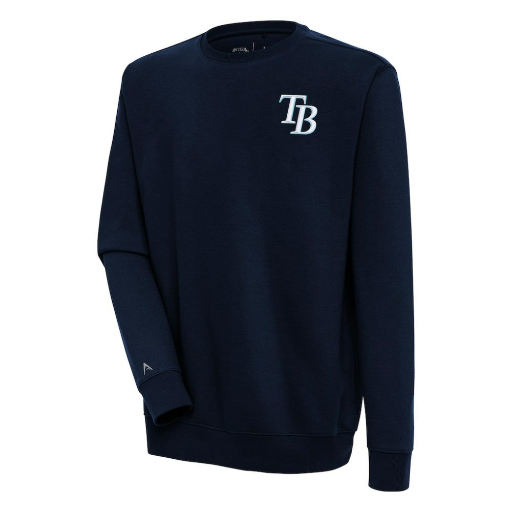 Tampa Bay Rays Antigua Victory Pullover Sweatshirt Navy