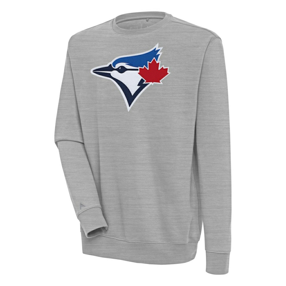 Toronto Blue Jays Antigua Victory Pullover Sweatshirt Heather Gray