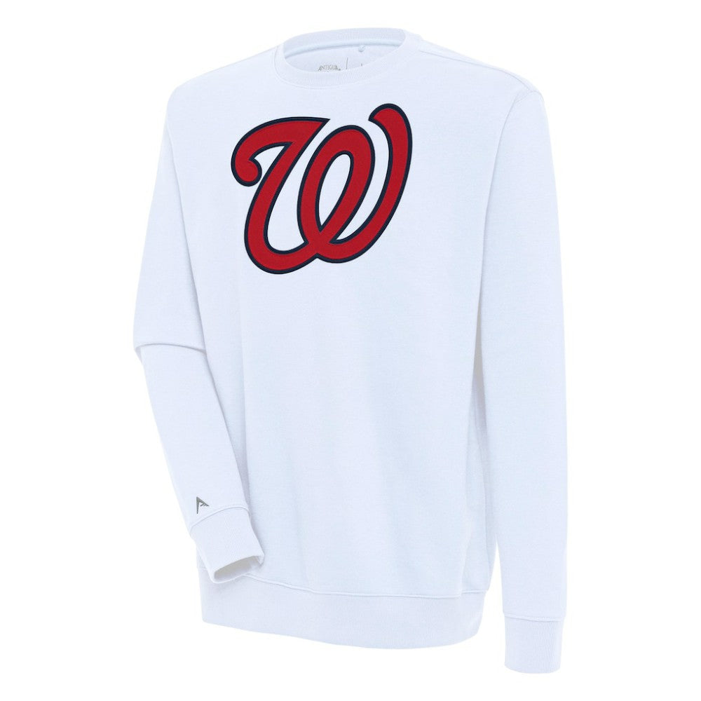 Washington Nationals Antigua Victory Pullover Sweatshirt White