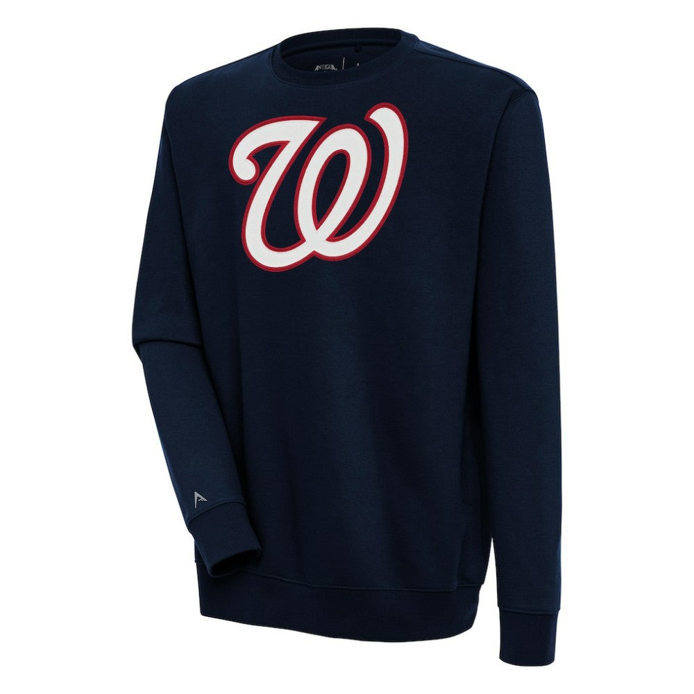 Washington Nationals Antigua Victory Pullover Sweatshirt Navy