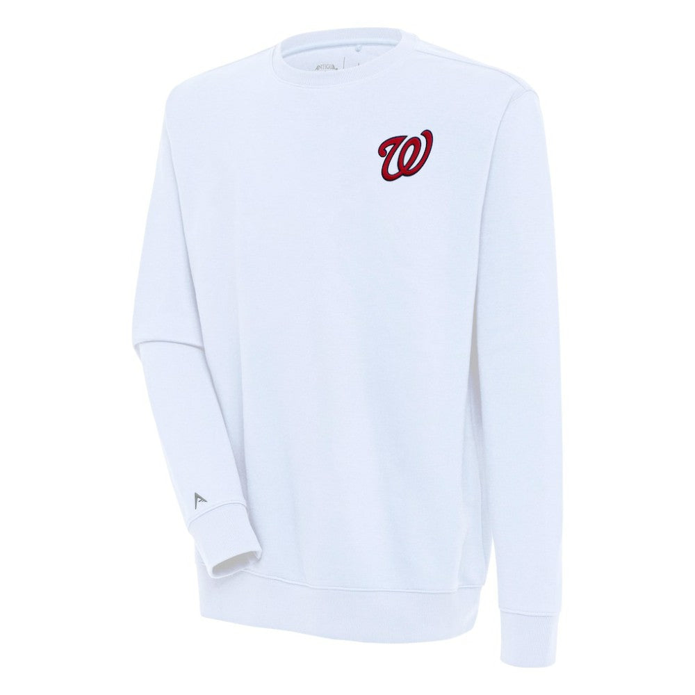 Washington Nationals Antigua Victory Pullover Sweatshirt White