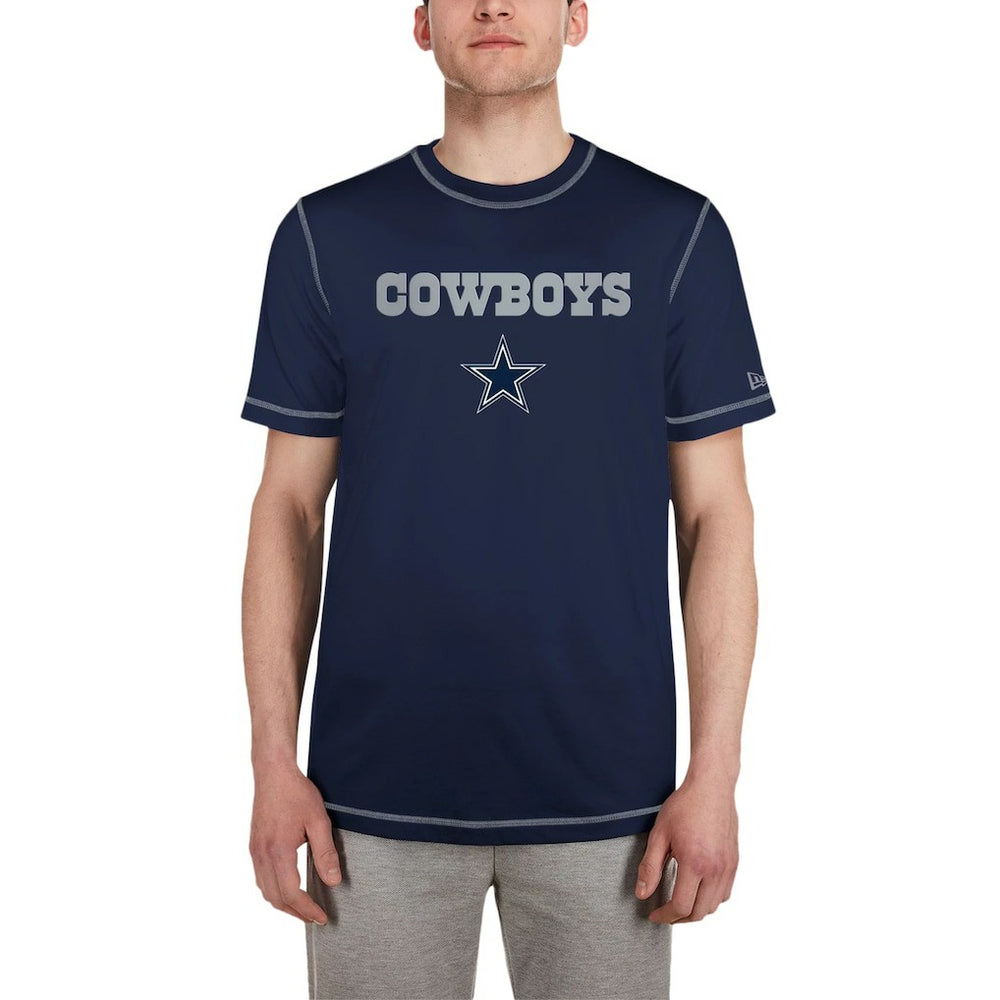 Dallas Cowboys New Era Third Down Puff Print T-Shirt - Navy online