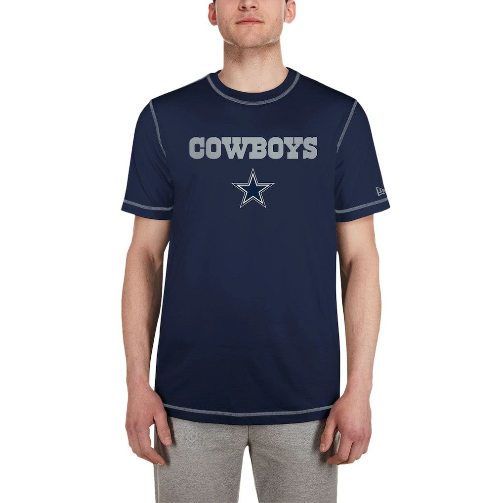 Dallas Cowboys New Era Third Down Puff Print T-Shirt - Navy online