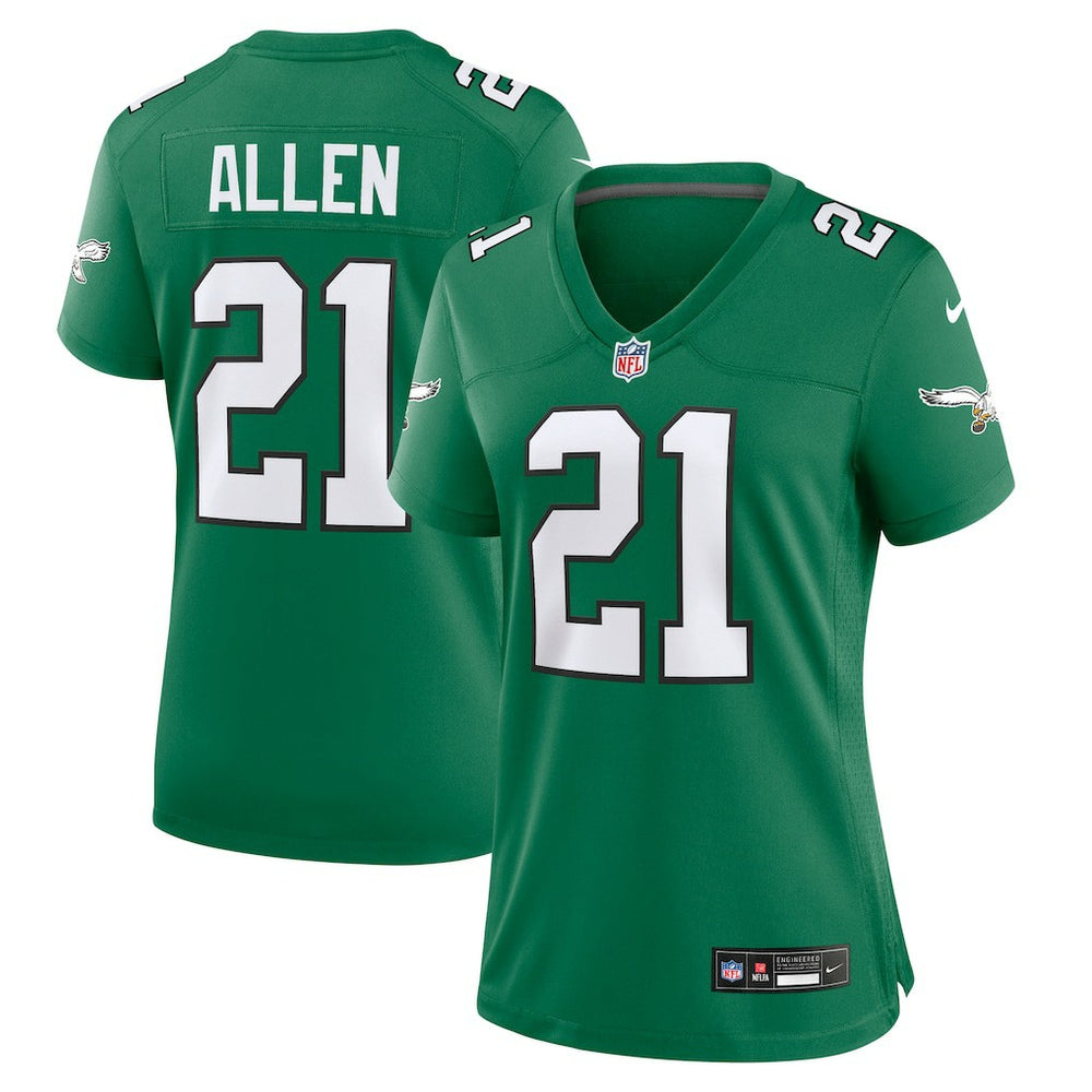 Eric Allen Philadelphia Eagles Women's Alternate Game Jersey - Kelly Green sale