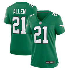 Eric Allen Philadelphia Eagles Women's Alternate Game Jersey - Kelly Green sale