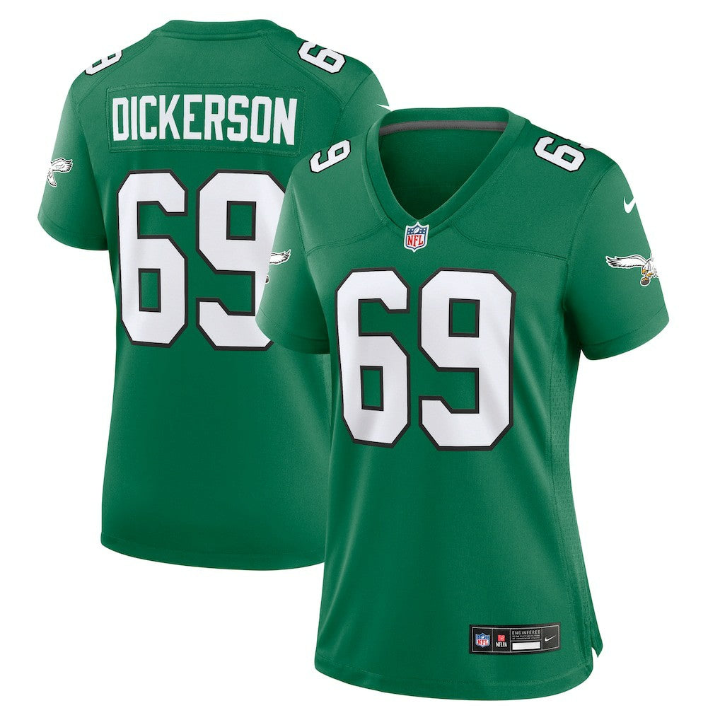 Landon Dickerson Philadelphia Eagles Women's Alternate Game Jersey - Kelly Green discount