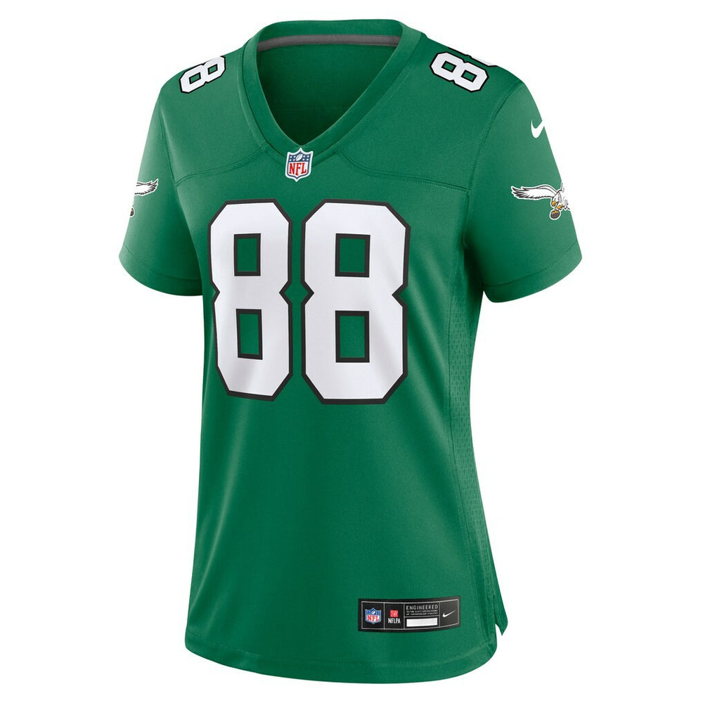 Dallas Goedert Philadelphia Eagles Women's Alternate Game Jersey - Kelly Green sale
