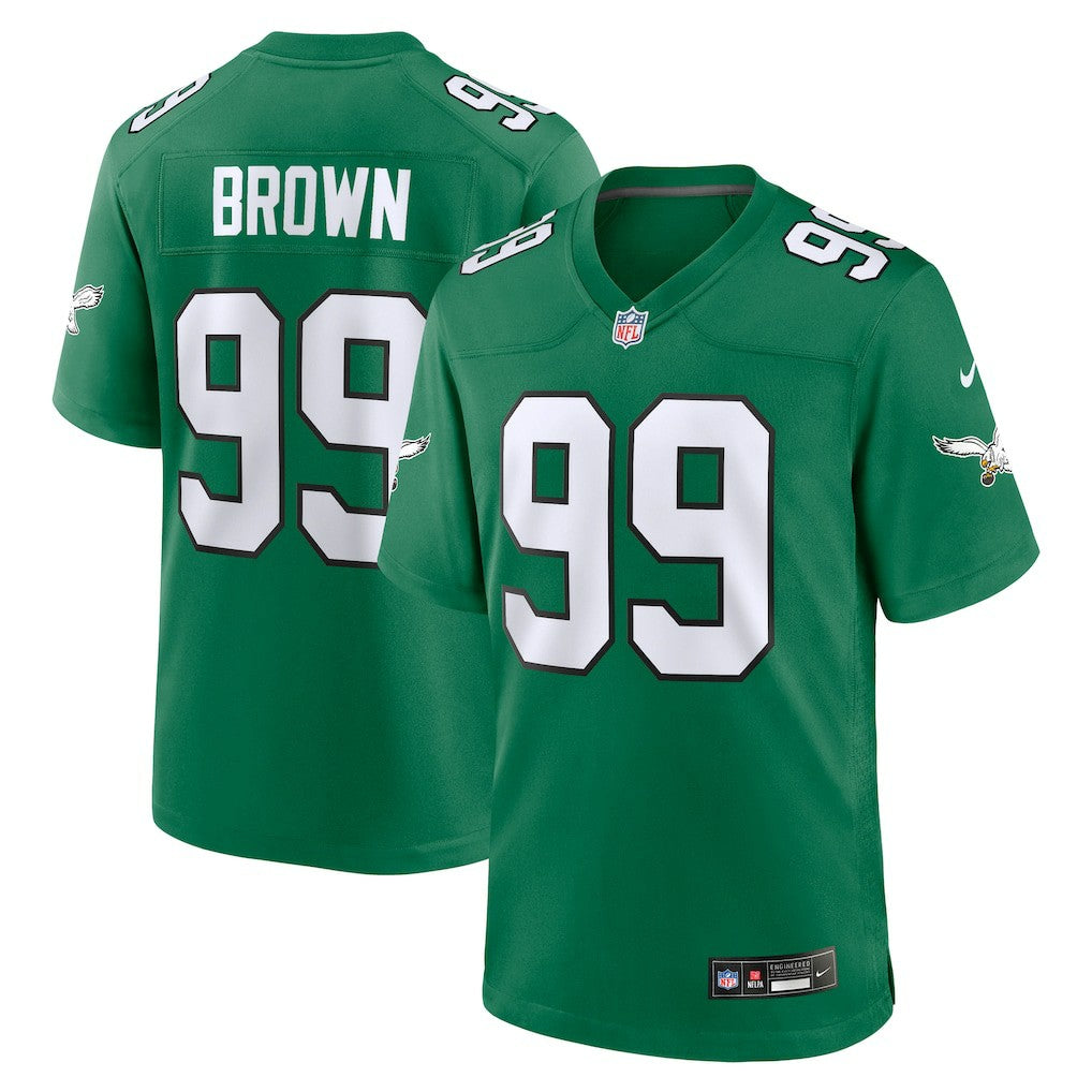 Jerome Brown Philadelphia Eagles Retired Player Alternate Game Jersey - Kelly Green for sale