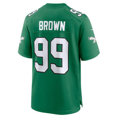 Jerome Brown Philadelphia Eagles Retired Player Alternate Game Jersey - Kelly Green for sale